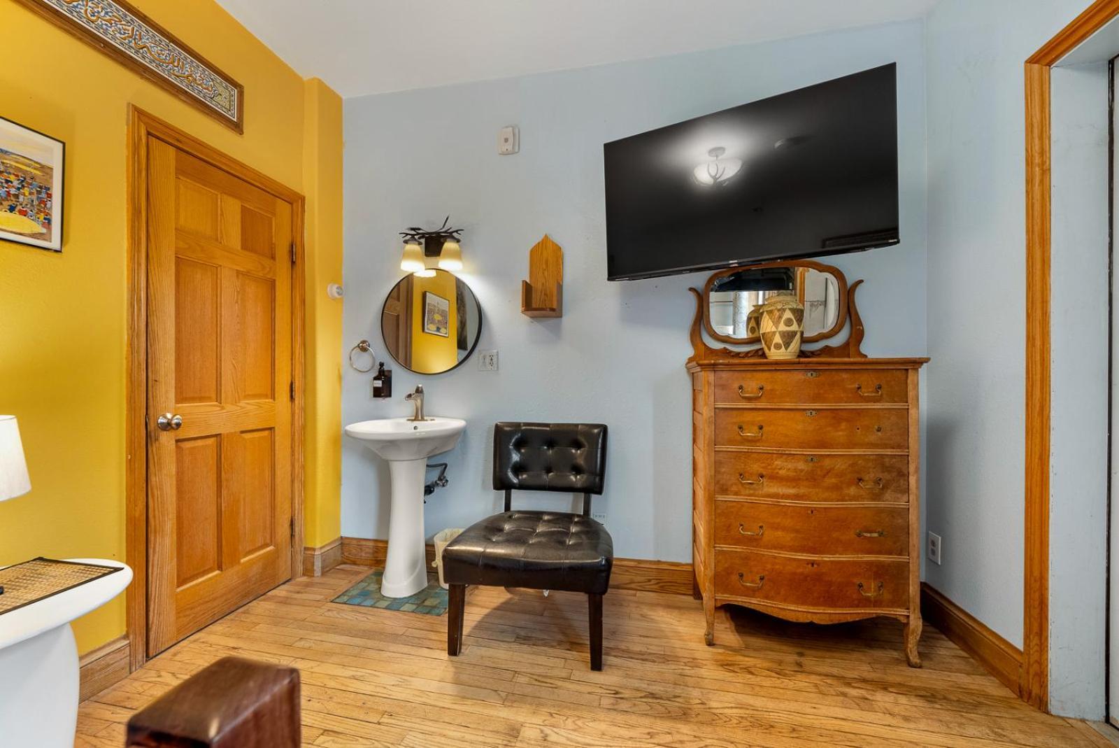 One Double Bed with Private Bathroom
