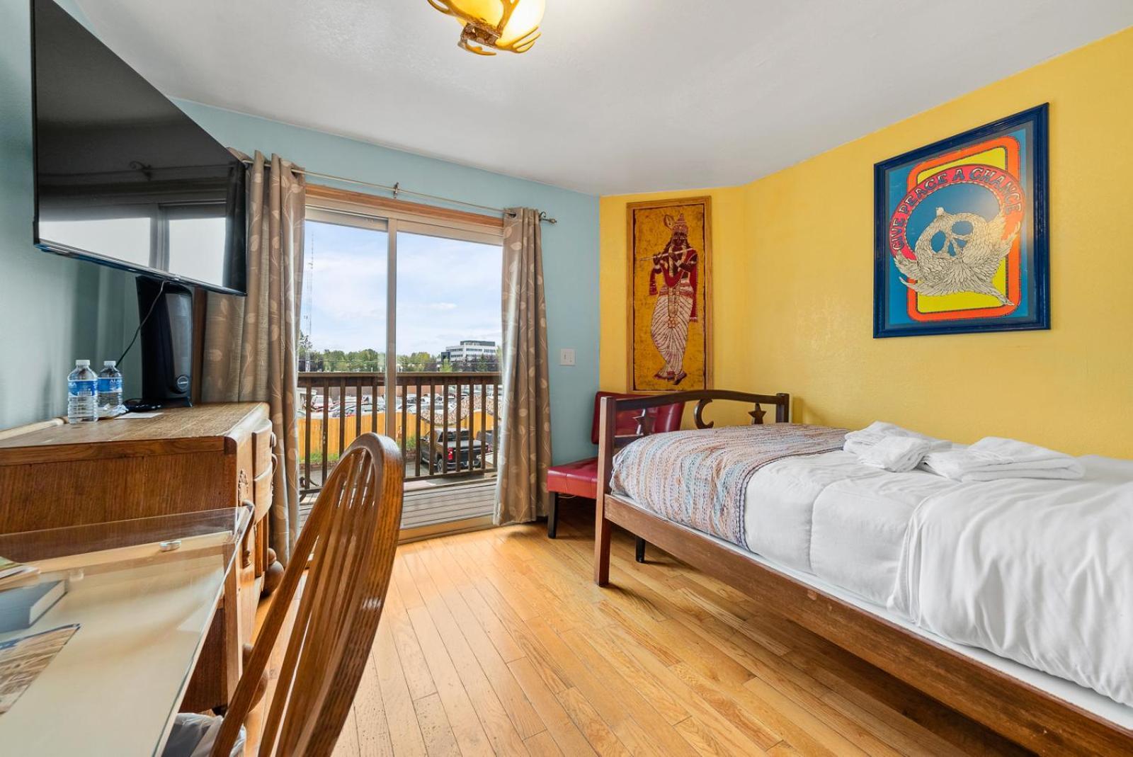 One Double Bed with Shared Bathroom